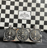 Heuer Rallye 3er Set Master Time Borduhr / 2x Monte Carlo Stoppuhr