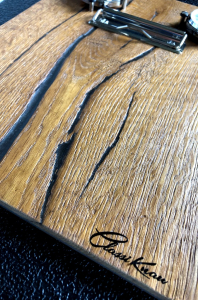 ClassiKnau Rallyboard Woody Edition mit Hanhart Timer