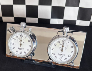 Stoppuhrplatine KLICK CHROM EDITION mit Hanhart Timer