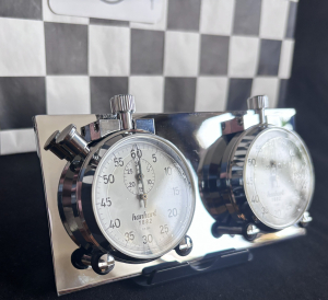 Stoppuhrplatine KLICK CHROM EDITION mit Hanhart Timer