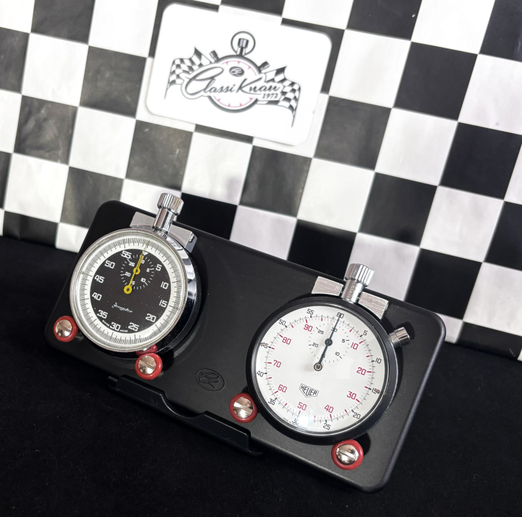 Stoppuhrplatine KLICK Black EDITION II mit Heuer/Jongster Timer
