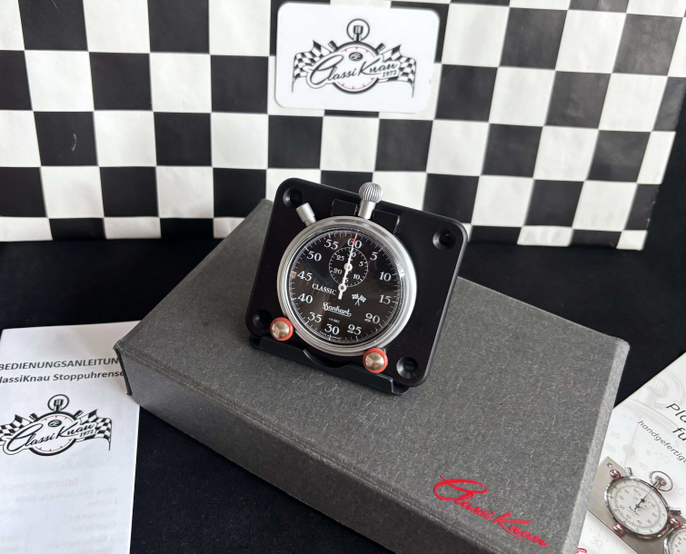 Classiknau Stoppuhr Set Mono Black EDITION Hanhart Timer