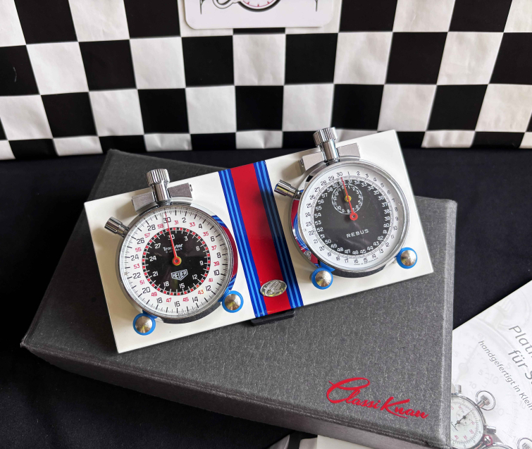 Stoppuhrplatine MA EDITION mit Heuer REBUS Timer