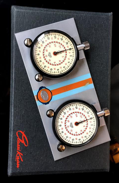 Stoppuhrplatine KLICK Legendr MA RACING EDITION mit Hanhart Timer