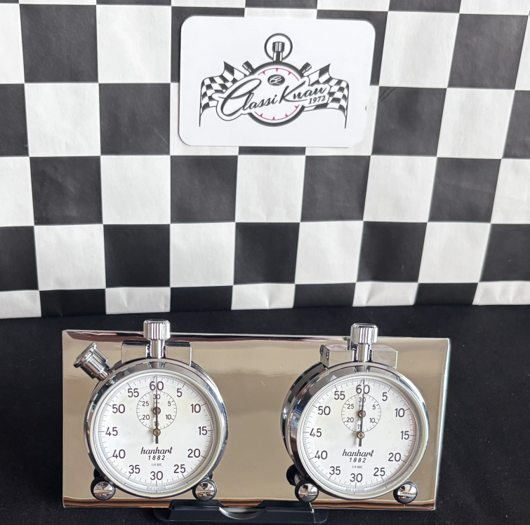 Stoppuhrplatine KLICK CHROM EDITION mit Hanhart Timer